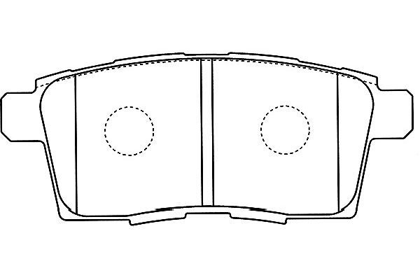 KAVO PARTS Комплект тормозных колодок, дисковый тормоз BP-4574